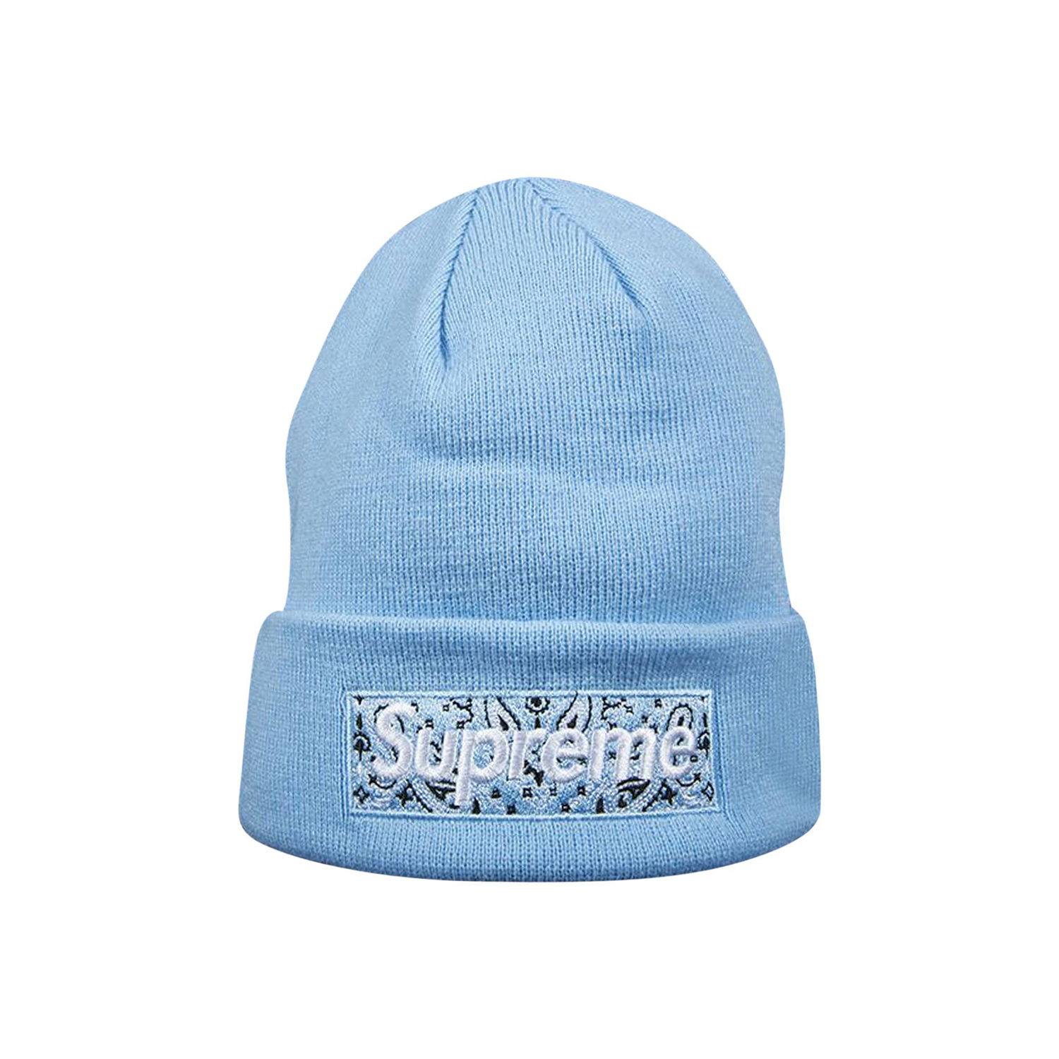 Kulicha Supreme New Era x Box Logo Beanie Modrá | FW19BN4 LIGHT BLUE, 1