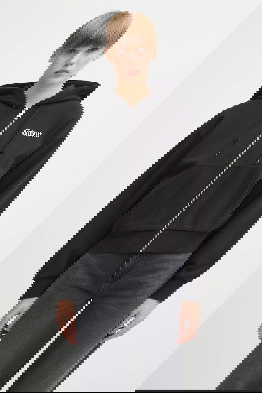 Mikina Carhartt WIP Hooded Schooling Jacket with Print Čierna | I035514.8906, 0