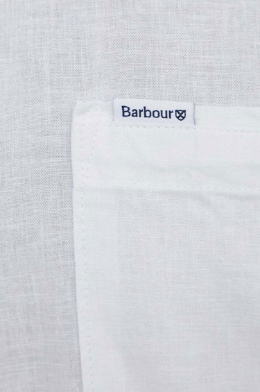 Košeľa Barbour Barbour Linen Shirt, Regular Fit Biela | MSH5093, 4