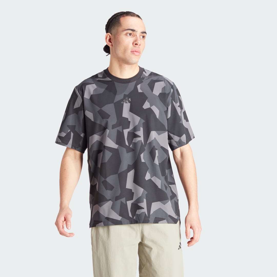 Tričko adidas Performance Workout Pump Cover-Up Tee Šedá | IP9195, 0
