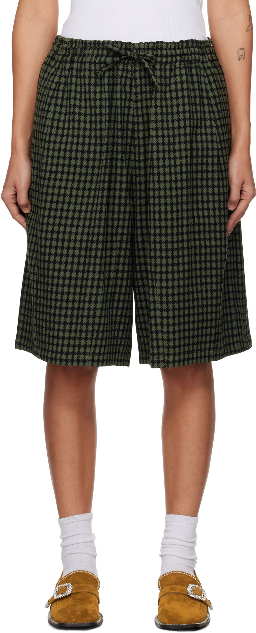 Šortky Needles Shorts Zelené | PU152