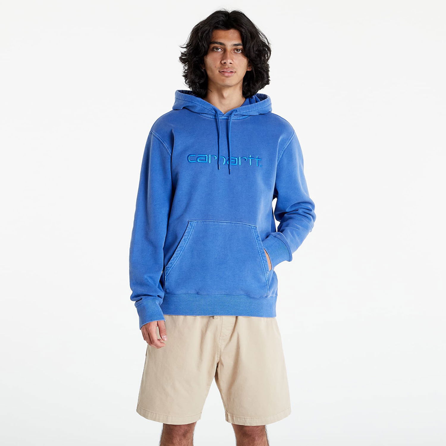 Mikina Carhartt WIP Hooded Duster sweat Modrá | I030145.4TXX, 0