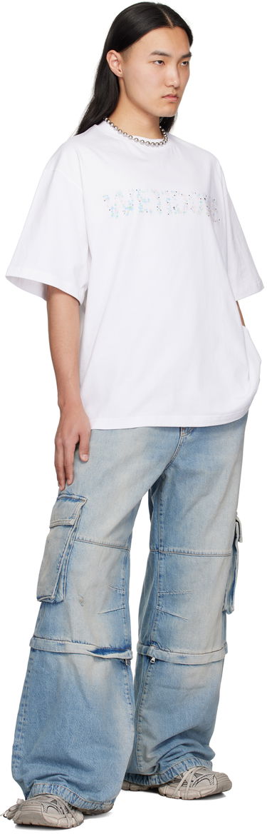 Tričko We11done We11done Sparkle Logo T-Shirt Biela | WD-TT0-25-741-U-WH, 3