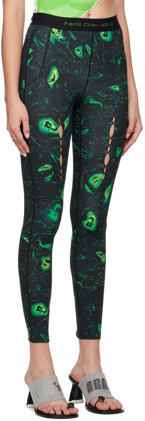 Legíny Feng Chen Wang Feng Chen Wang Phoenix Sport Leggings Zelené | FWF14LG01, 1