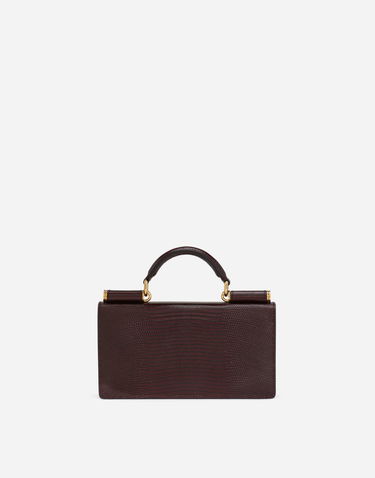 Kabelka Dolce & Gabbana Iguana-print Mini Leather Bag Hnedá | BI3280A109580342, 3