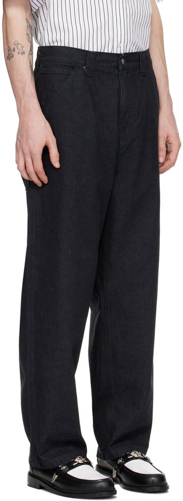 Džínsy Carhartt WIP Single Knee Denim Trousers Čierna | I033338, 1