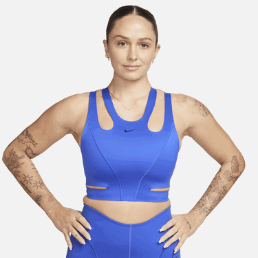 Podprsenka Nike FutureMove Light-Support Non-Padded Strappy Sports Bra Navy | FQ2640-405, 0