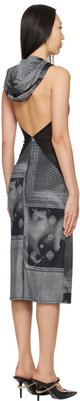 Šaty Miaou Miaou Joan Print Midi Dress Šedá | 5042VISSCI, 2
