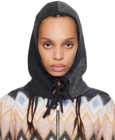 Sveter GANNI GANNI Cashmere Blend Knit Balaclava Hood Rôznofarebný | A6483, 0