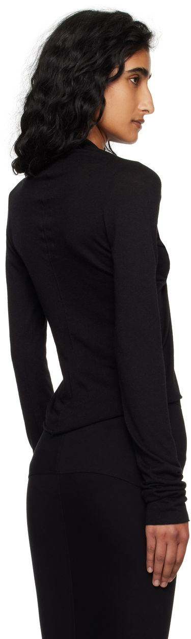 Tričko Rick Owens Rick Owens Allanah Long Sleeve T-Shirt Čierna | RP02E4266 JR, 2