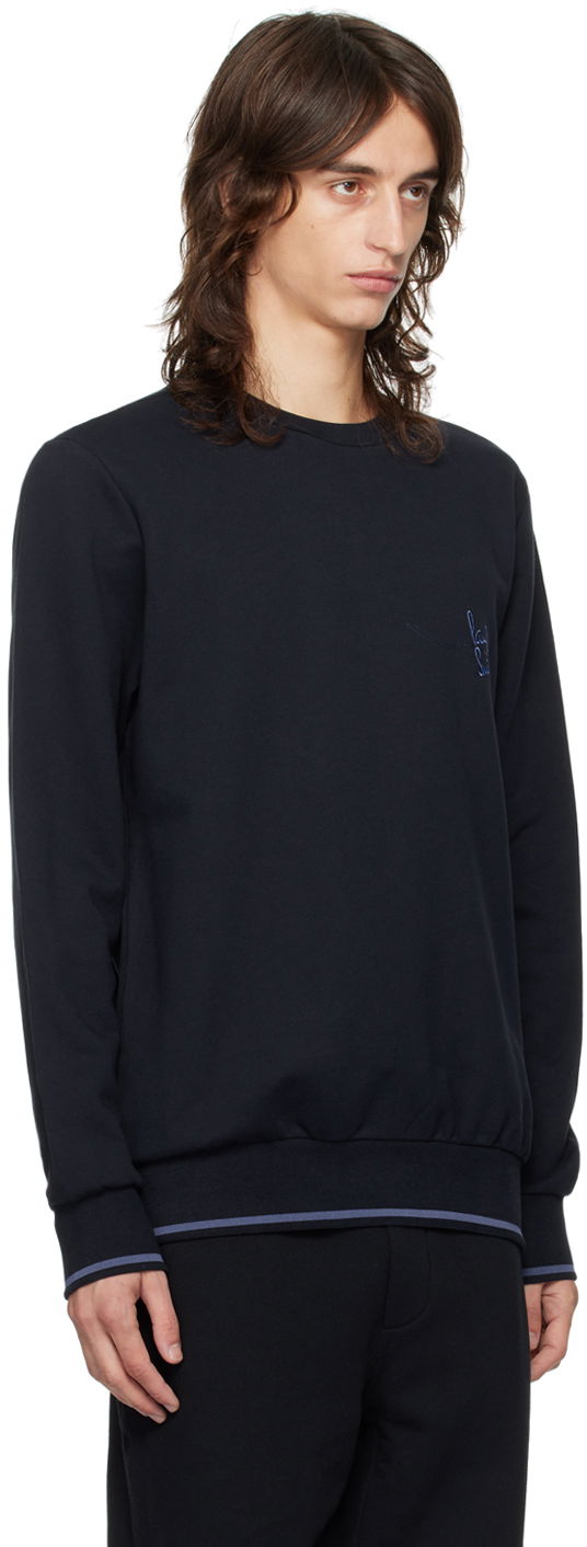 Mikina Paul Smith Paul Smith Embroidered Sweatshirt Čierna | M1R-302S-NP4718-49, 1