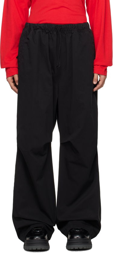 Cargo nohavice We11done We11done Tucked Wide Trousers Čierna | WD-PT3-24-262-U-BK, 0