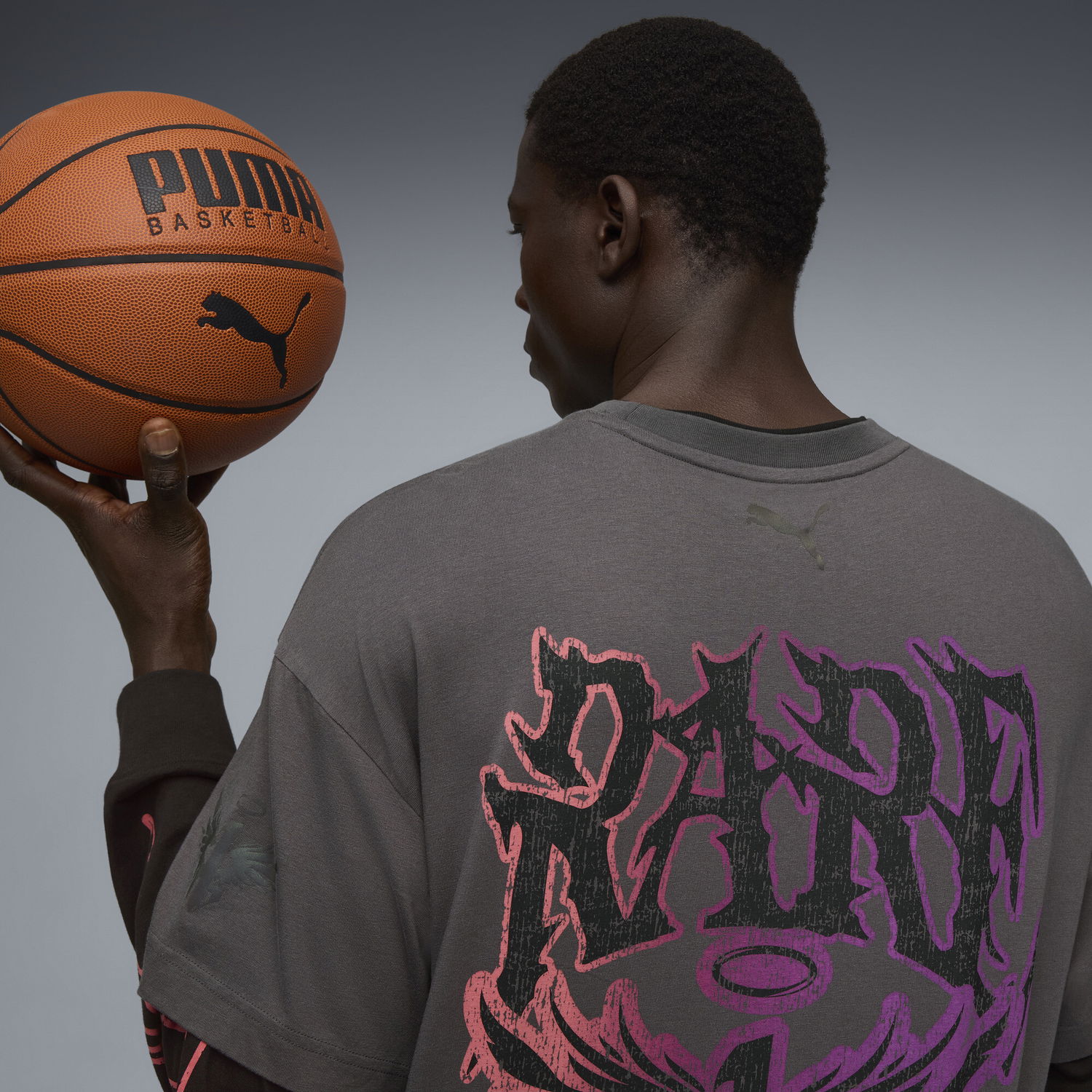 Tričko Puma LaMelo World Tournament Long Sleeve T-Shirt Šedá | 632367_01, 1