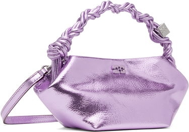 Kabelka GANNI Ganni Metallic Mini Bou Bag Fialová | A6338, 1