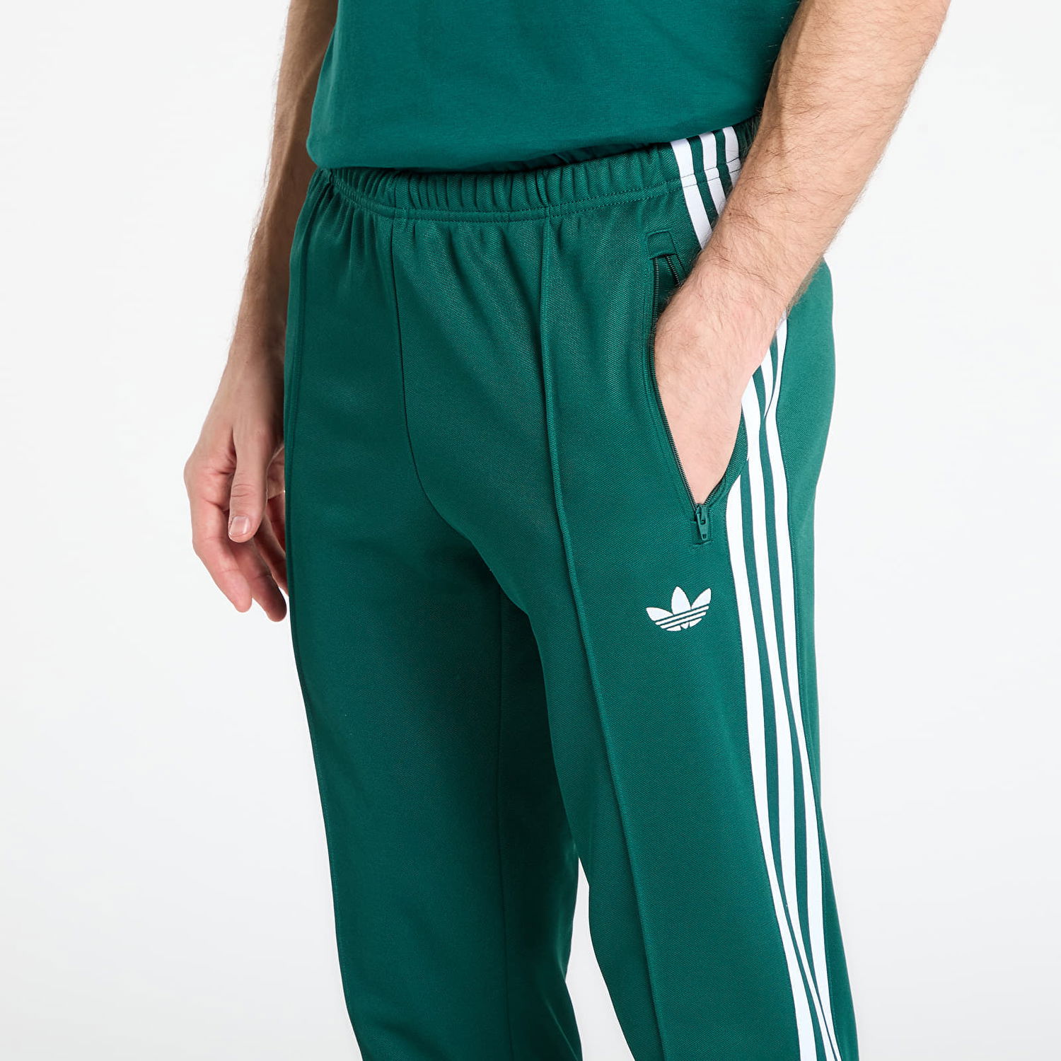 Nohavice adidas Performance Classic Track Pants Zelené | KE1668, 1