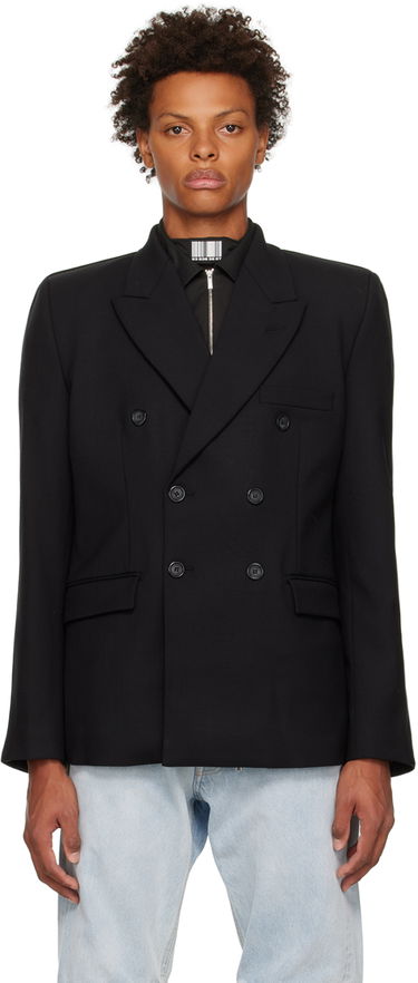 Vesta VETEMENTS Double-Breasted Blazer Čierna | VL14JA640B, 0