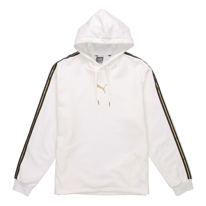 Mikina Puma Fleece Lined Hoodie Biela | 587139-02