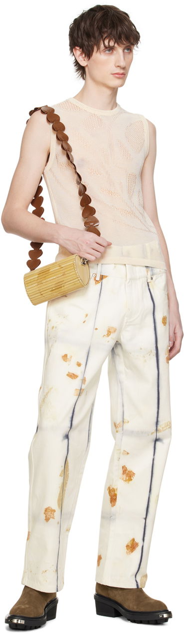Džínsy Feng Chen Wang Feng Chen Wang Plant-Dyed Jeans Biela | FUS17TR20, 3