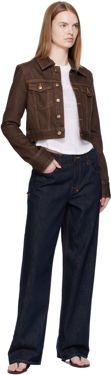 Bunda Ksubi Ksubi Slim Denim Trucker Jacket Hnedá | WFA25JK012, 3