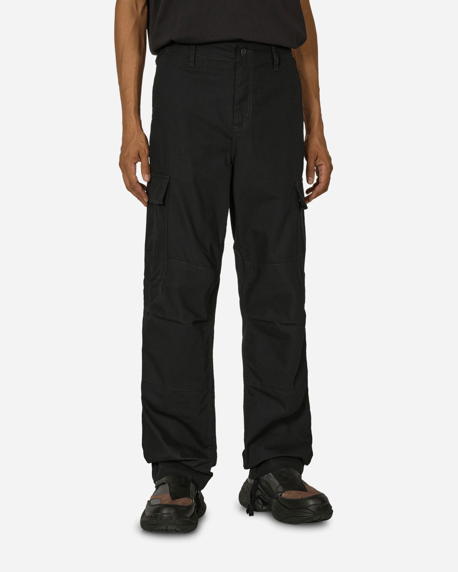 Regular Cargo Pants Black