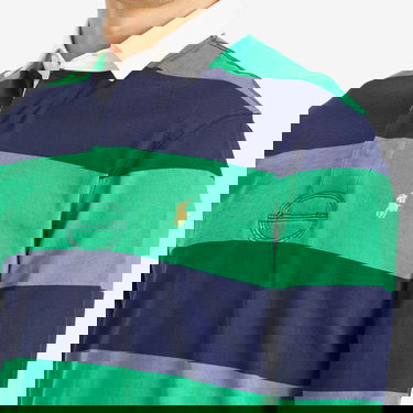 Polo tričko Polo by Ralph Lauren Ralph Lauren Long Sleeve Rugby Shirt, Size Large Zelené | 710900566015, 5