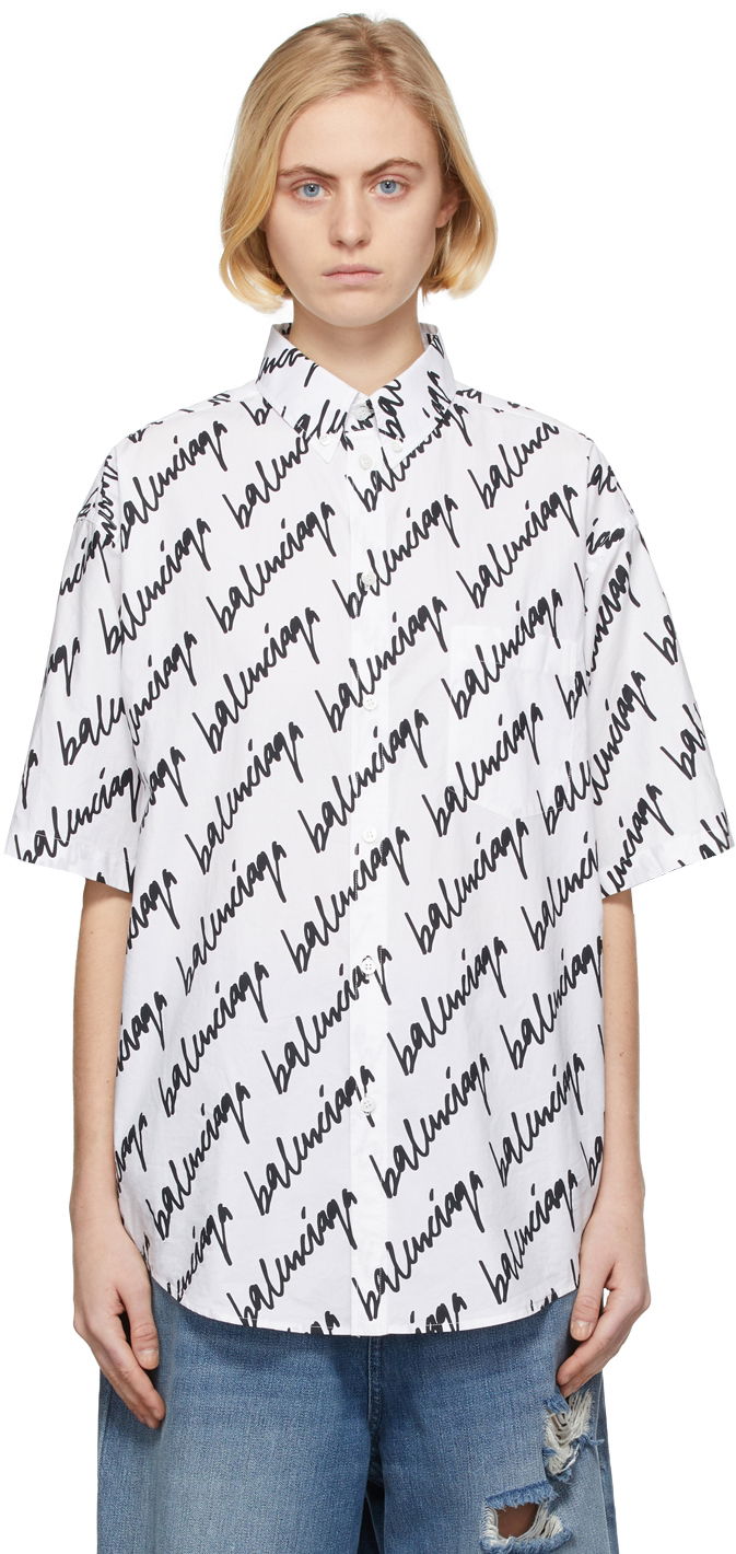 Scribble Logo Print Shirt