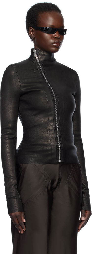 Sveter Rick Owens Rick Owens Hollywood Gary Leather Jacket Čierna | RP01E7701 LSV, 1