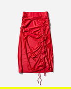 Agathe Ruched Drawstring Midi Skirt