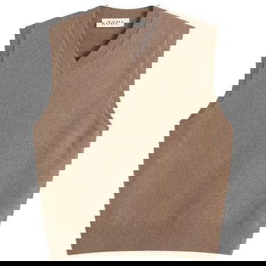 Sveter Róhe Rohe Boiled Wool Knitted Vest Hnedá | 314-23-402, 0