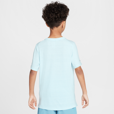 Tričko Nike Dri-FIT Miler Older Kids' Short-Sleeve Running Top Tyrkysová | DD3055-474, 1