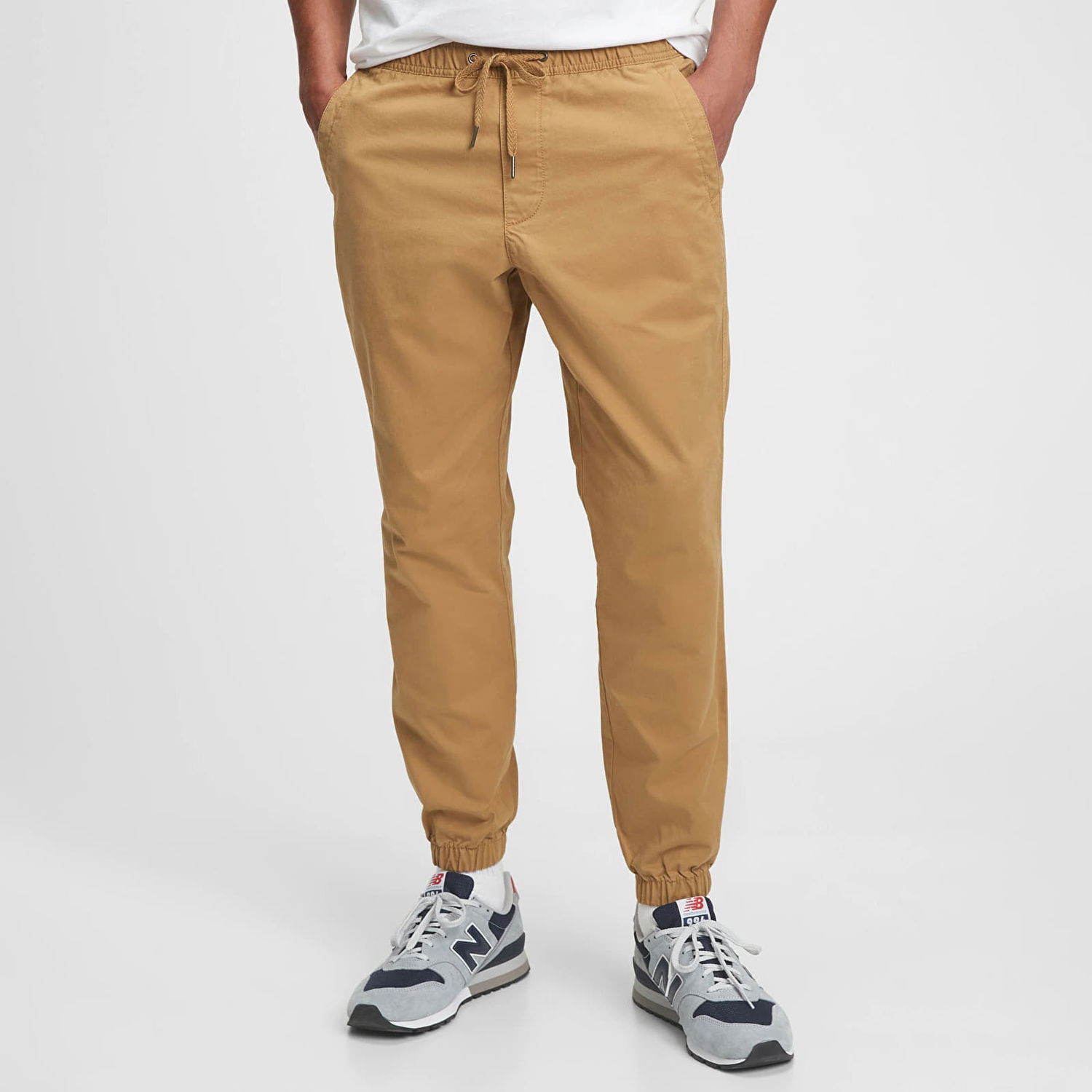 Nohavice GAP Jogger Pants Fall Acorn Hnedá | 737898-01, 0