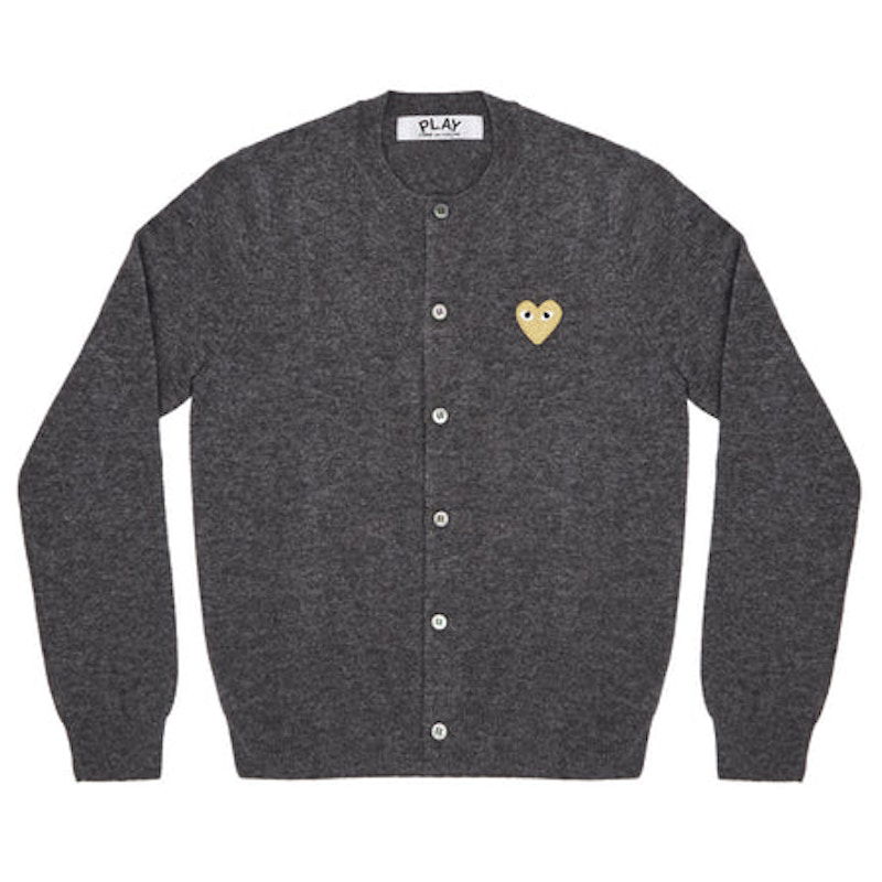 Sveter Comme des Garçons Play Gold Heart Knit Cardigan Šedá | AZ-N049-051-3, 0