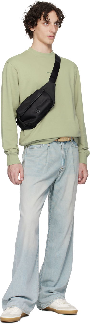 Ľadvinka BOSS BOSS Double B Monogram Belt Bag Čierna | 50548072, 3
