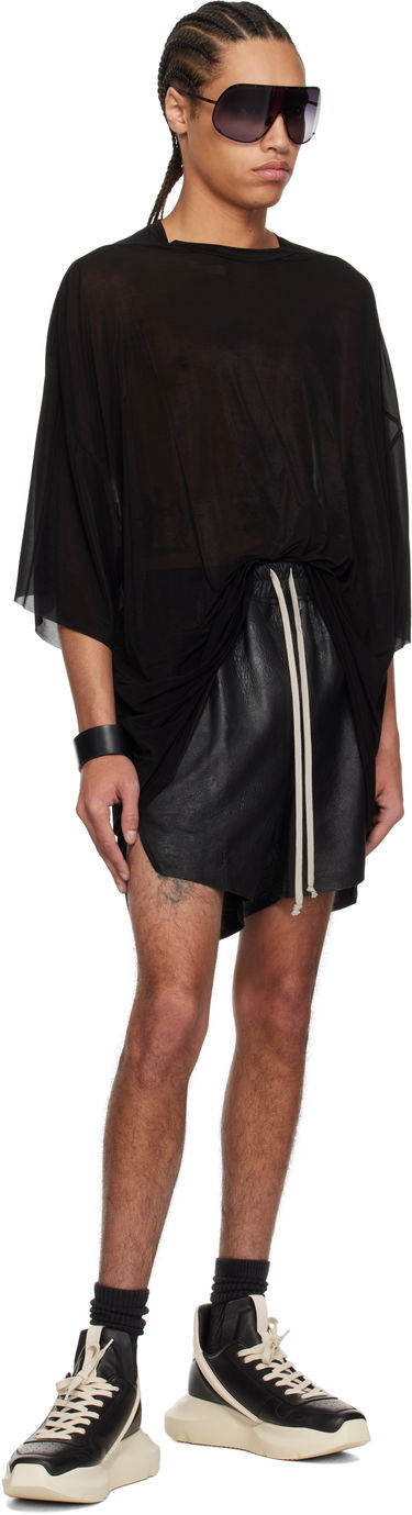 Šortky Rick Owens Rick Owens Hollywood Boxers Leather Shorts Čierna | RR01E5306 LBA, 3