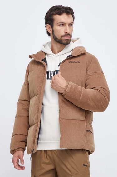 Prešívaná bunda Columbia Corduroy Puffer Jacket Hnedá | 2050992257, 4