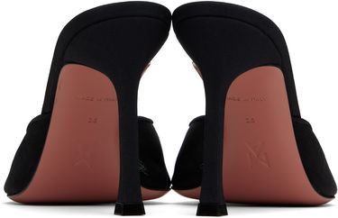 Doplnky Amina Muaddi Amina Muaddi Alexa Mesh Slipper 95 Heeled Sandals Čierna | ALEXA MESH SLIPPER, 1