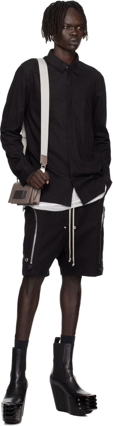 Košeľa Rick Owens Rick Owens Concordians Fogpocket Shirt Čierna | RU02E1237 FLW, 3