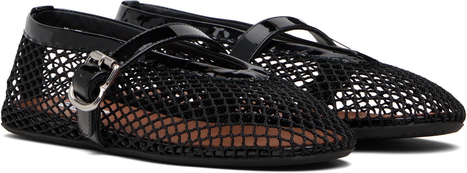 ALAÏA Fishnet Ballerina Flats