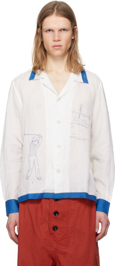Košeľa Bode Bode Club Champion Long Sleeve Shirt Biela | MRS25SH009, 0