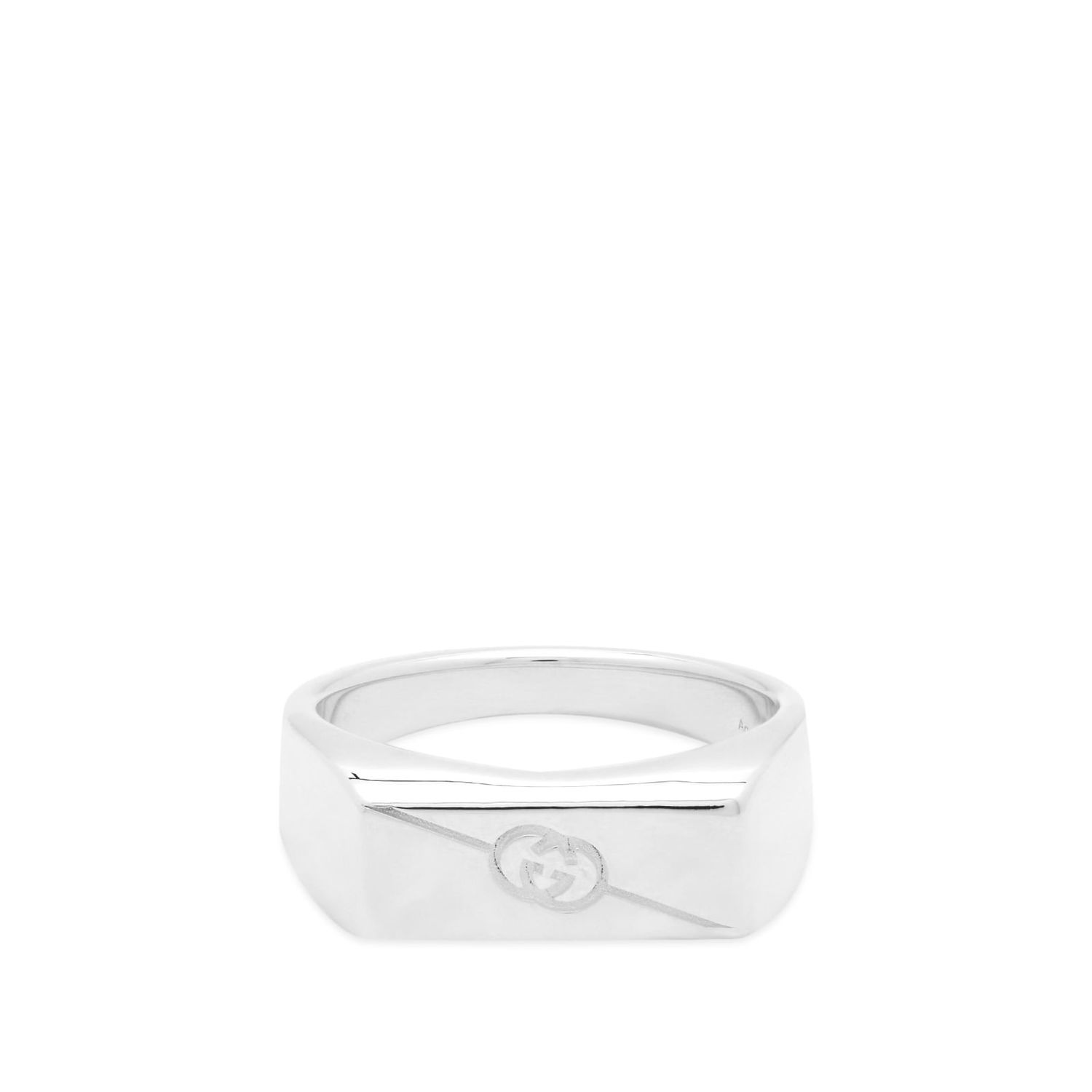 Prsteň Gucci Tag Interlocking G Ring "Sterling Silver" Metalická | YBC774038001, 0