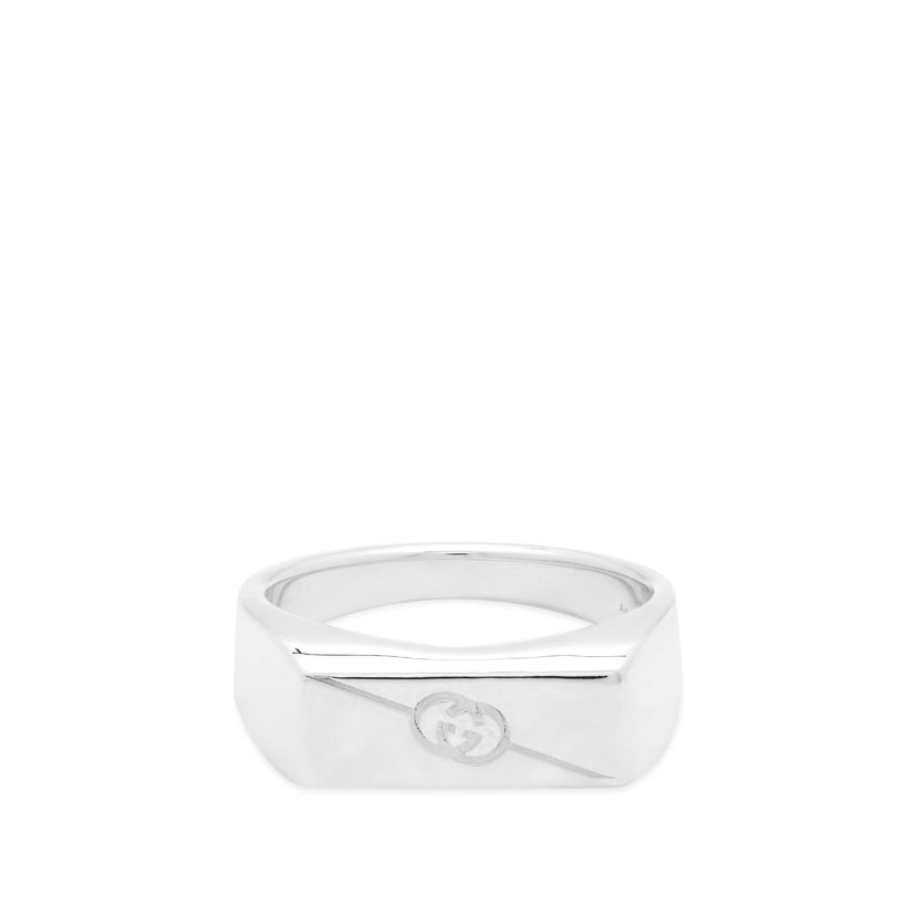 Prsteň Gucci Tag Interlocking G Ring "Sterling Silver" Metalická | YBC774038001