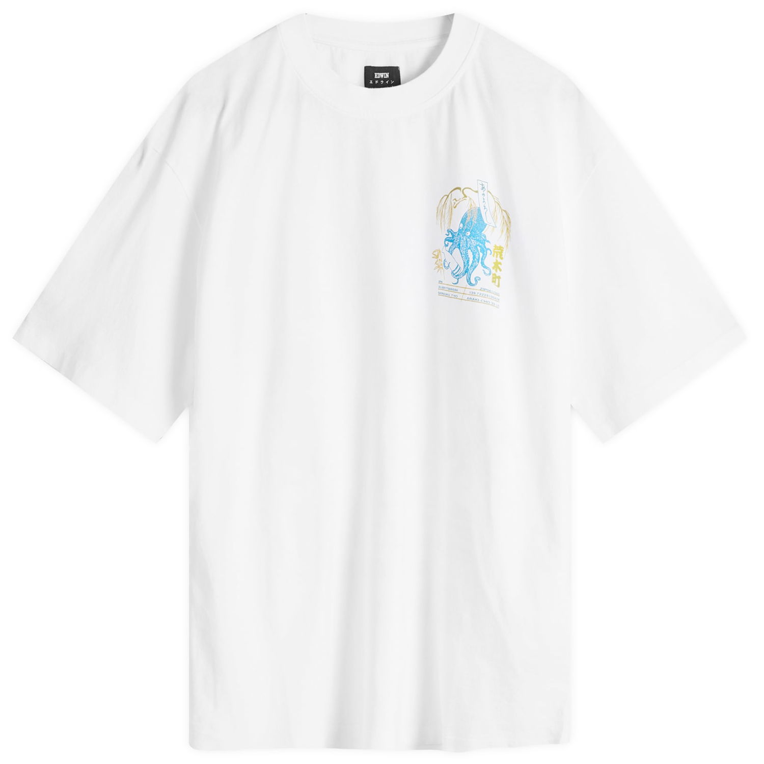 Tričko EDWIN Drink Modd T-Shirt Print Biela | I034185-0267, 0