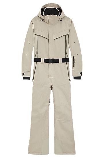 Overal BOSS Ski suit in water-repellent herringbone fabric Béžová | 50544363, 0