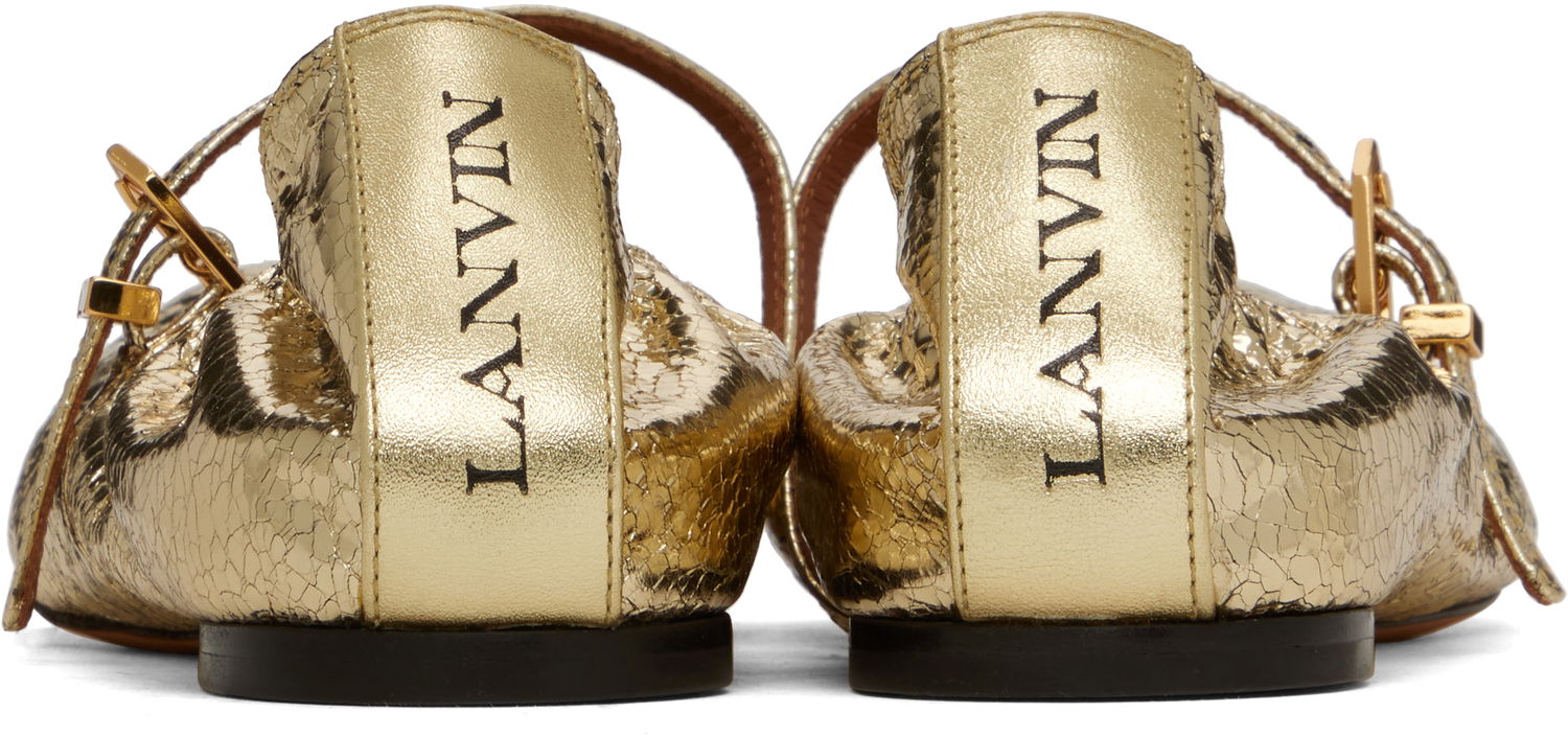 Tenisky a topánky LANVIN Mary Jane Ballerina Flats Metalická | FW-BAMB05-CRCA-H24, 1