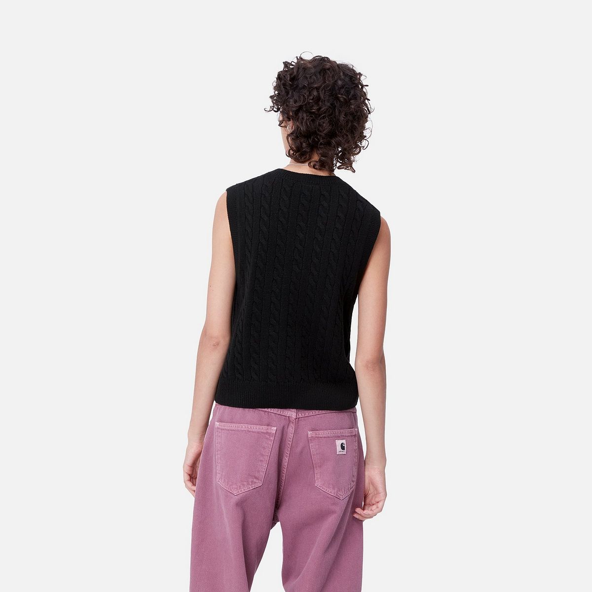 Sveter Carhartt WIP Signature Vest Sweater Čierna | I033882_7, 1