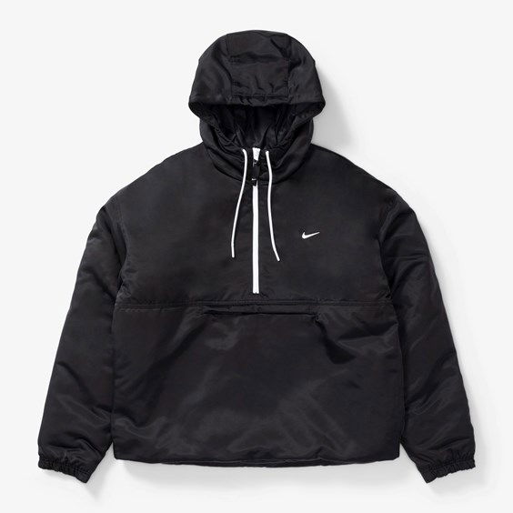 Vetrovka Nike Solo Swoosh Satin Anorak Jacket Čierna | DR0839-010, 0
