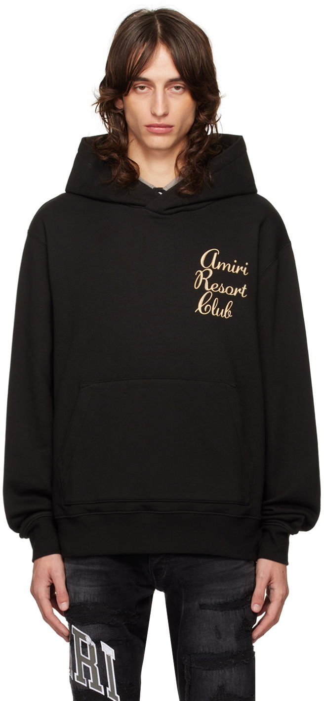 Mikina AMIRI Resort Club Hoodie Čierna | AMJYHD1038, 0