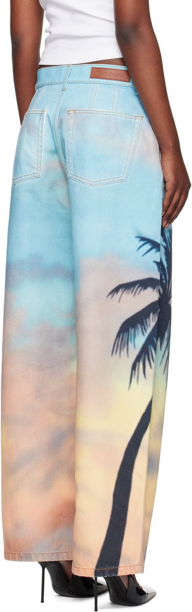 Džínsy Palm Angels Palm Angels Sunrise Palm Baggy Jeans Rôznofarebný | PWYB040S25DEN0018410, 2