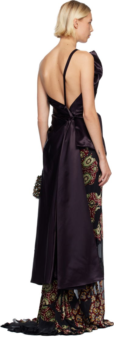 Tričká a tielka Dries Van Noten Dries Van Noten Draped Satin Top Rôznofarebný | 252-010782-2071, 2