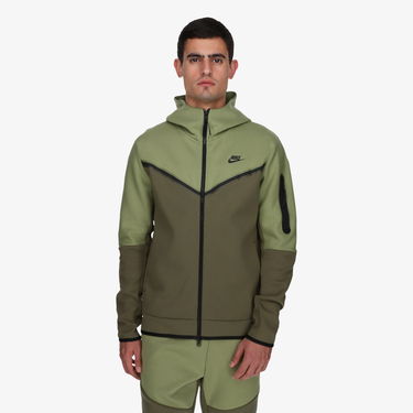 Mikina Nike Tech Fleece Full-Zip Hoodie Zelené | CU4489-334, 3